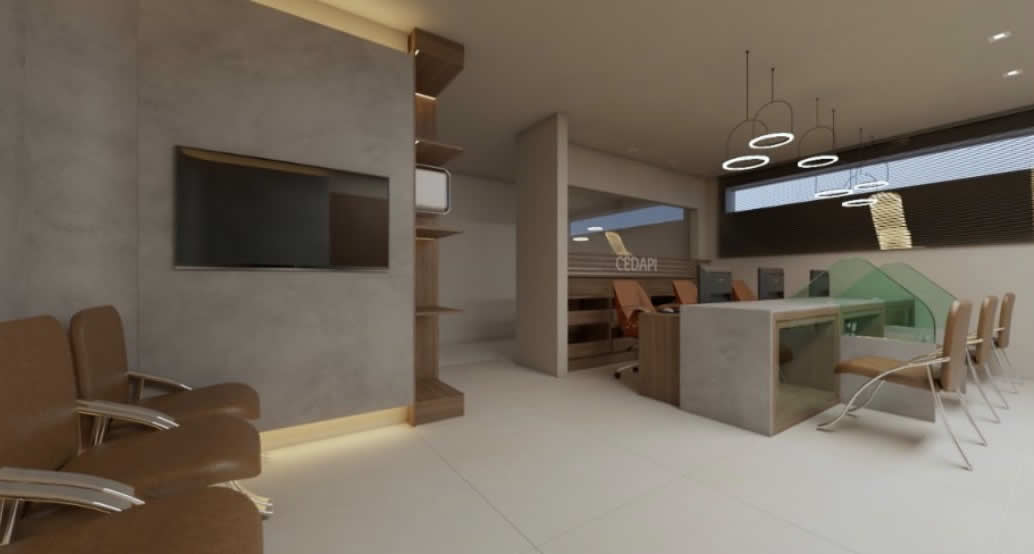 Ambiente interno com tecnologia e conforto